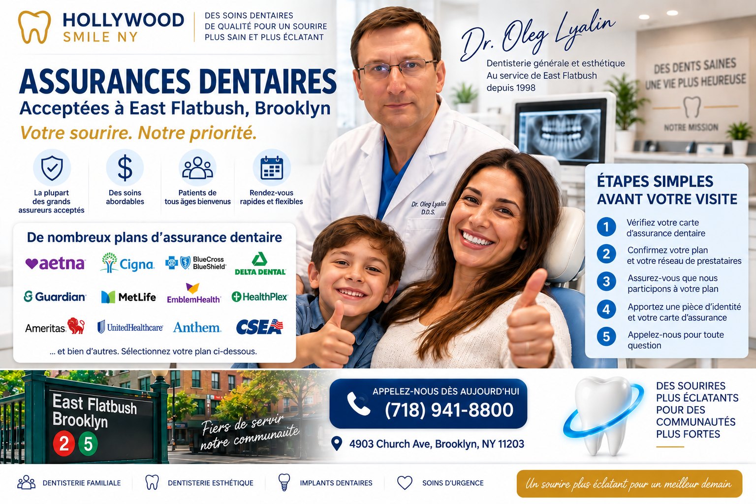 Other Dental Insurance Plans Accepted in East Flatbush, Brooklyn at Hollywood Smile NY